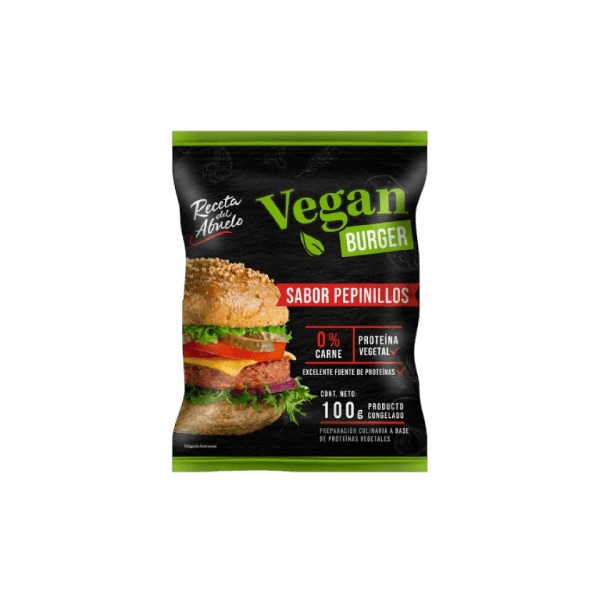 Vegan Burger Sabor Pepinillos 100g – Receta del Abuelo