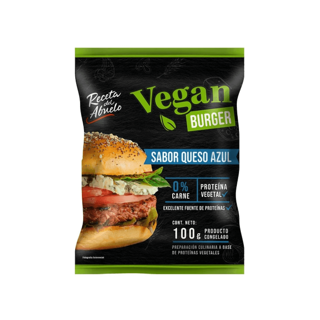 Vegan Burger Queso Azul 100g- Receta del abuelo