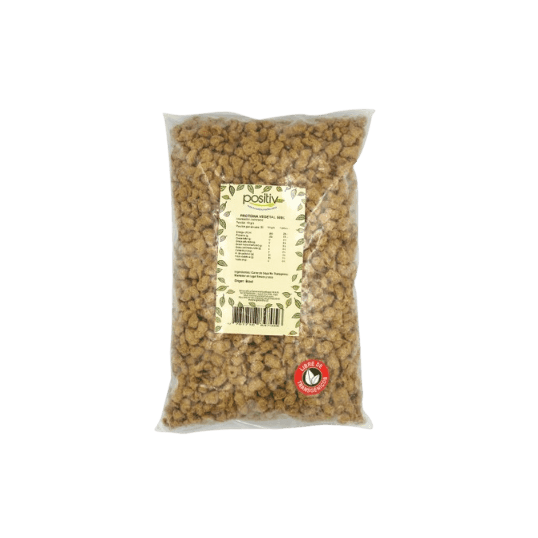 Proteína Vegetal de Soya Gruesa 500g – Positiv