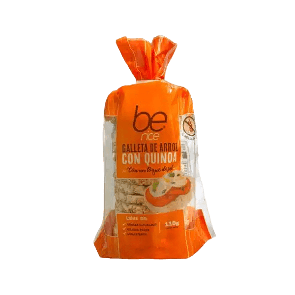 Galleta de Arroz con Quinoa Salada 110g – Be Rice