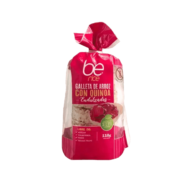 Galleta de Arroz con Quinoa Endulzada 110g – Be Rice
