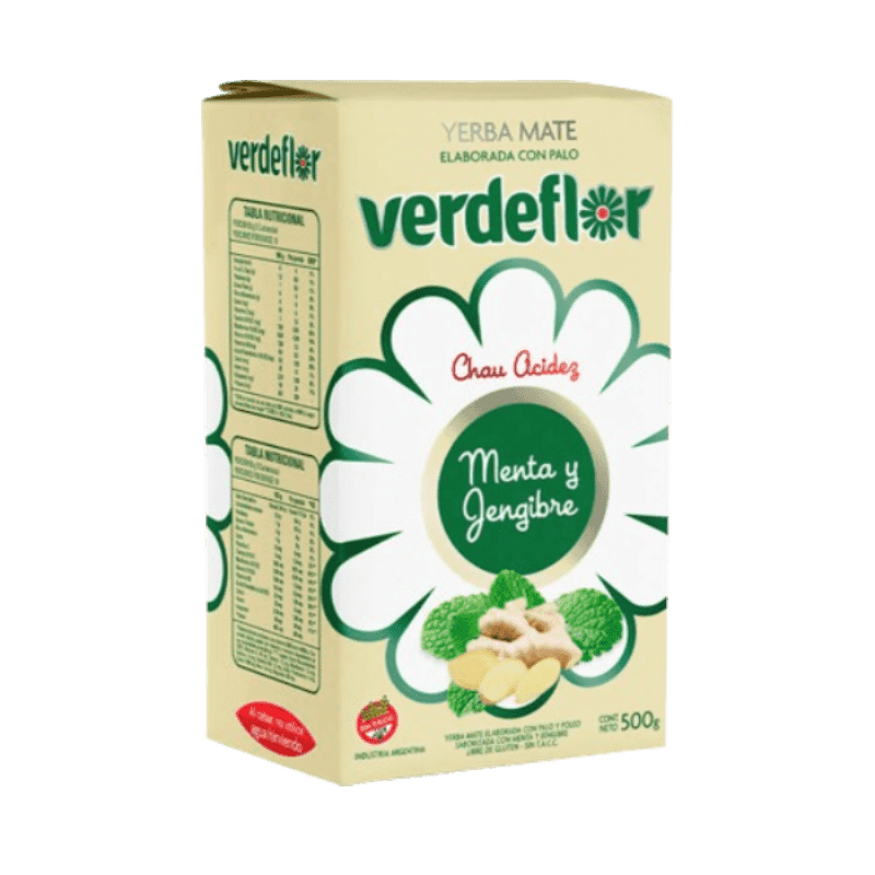 Yerba Mate Menta y Jengibre sin Gluten 500g – Verde Flor