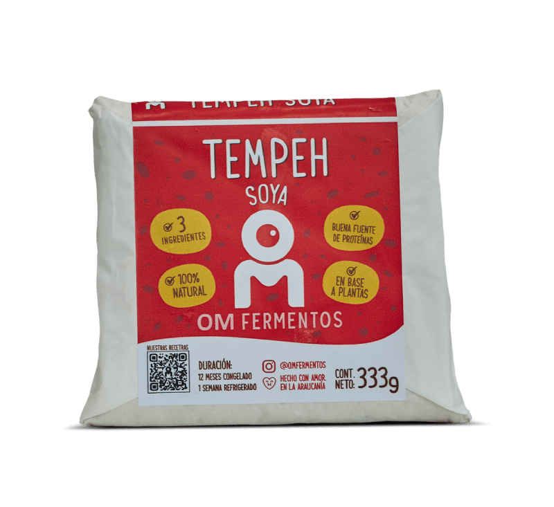 Tempeh de Soya 333g – OM Fermentos