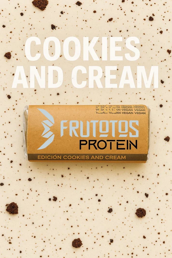 Barrita de Proteína sabor Coockies and Cream 65g – Frutotos