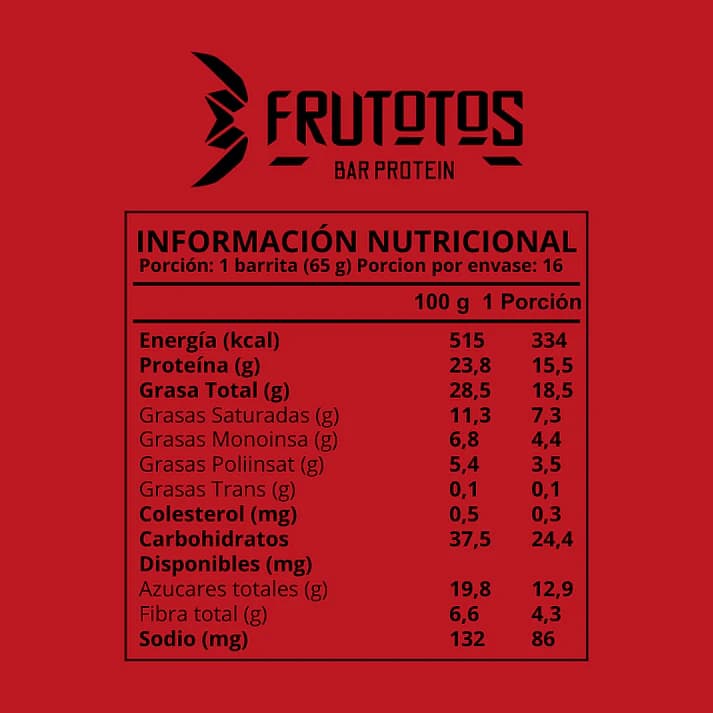 Barrita de Proteína sabor Frutos del Bosque 65g – Frutotos