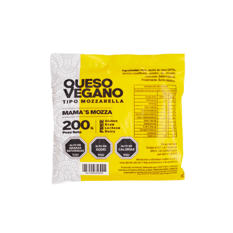 Queso Mozzarella Mama’s mozza 200g – Vegusta
