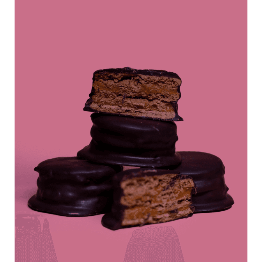 Alfajor de Soya bañado en Chocolate semi amargo 57g – Cuchufeli