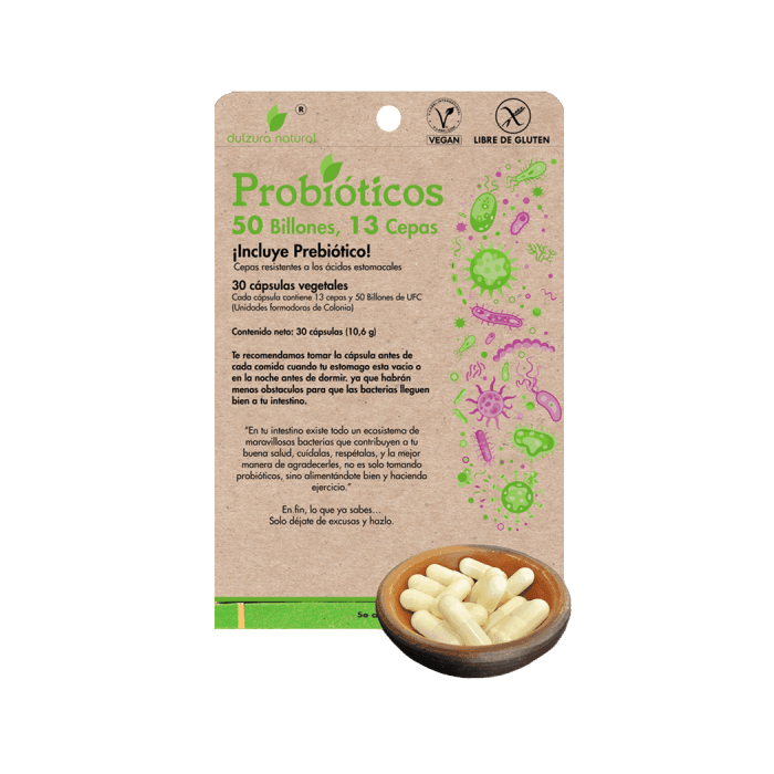 Probiótico 50 Billones, 13 Cepas, 30 caps- Dulzura Natural