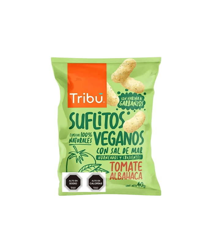 Suflitos de Garbanzo Tomate Albahaca 40g – Tribu