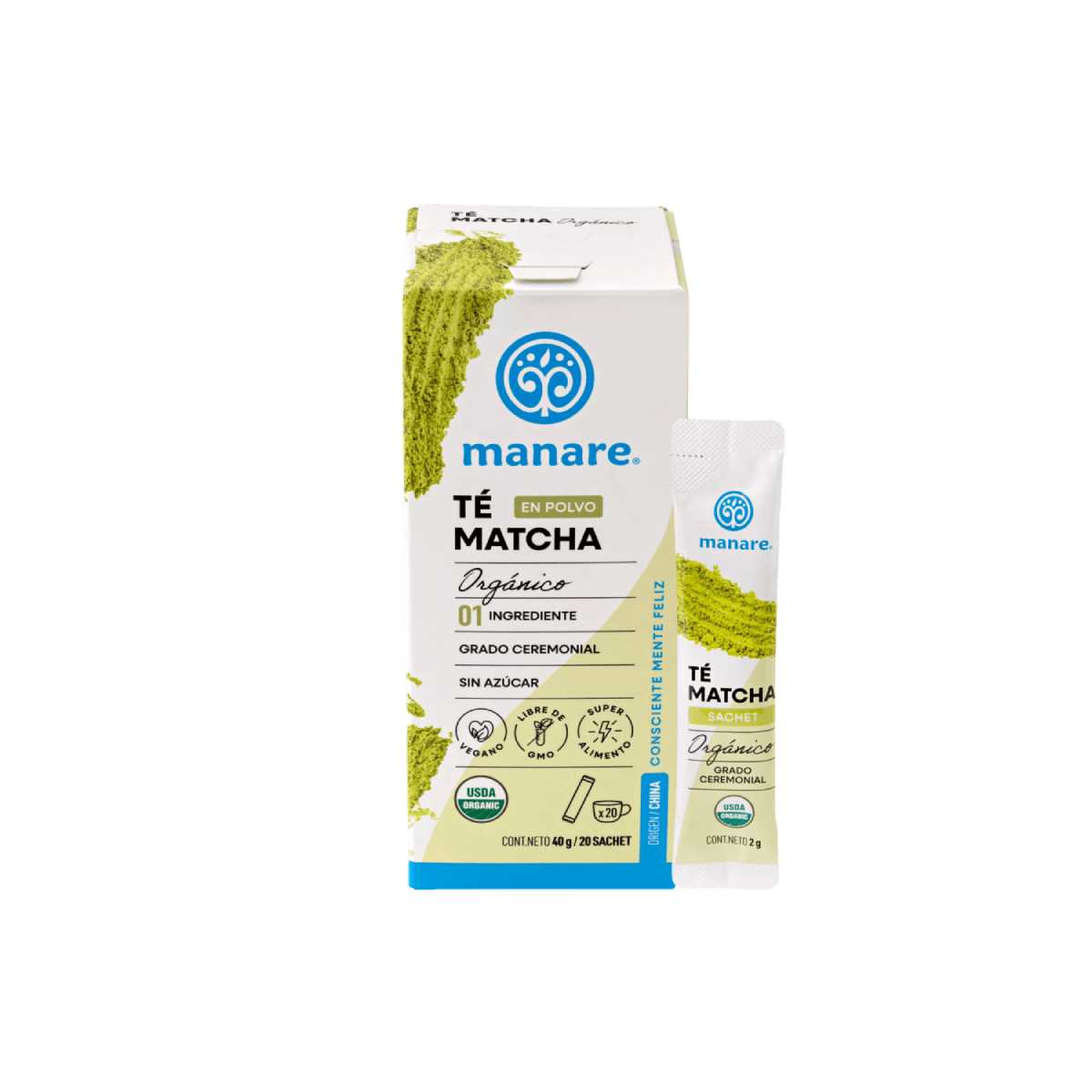 Té Matcha Caja Sachet 20(uni) – Manare