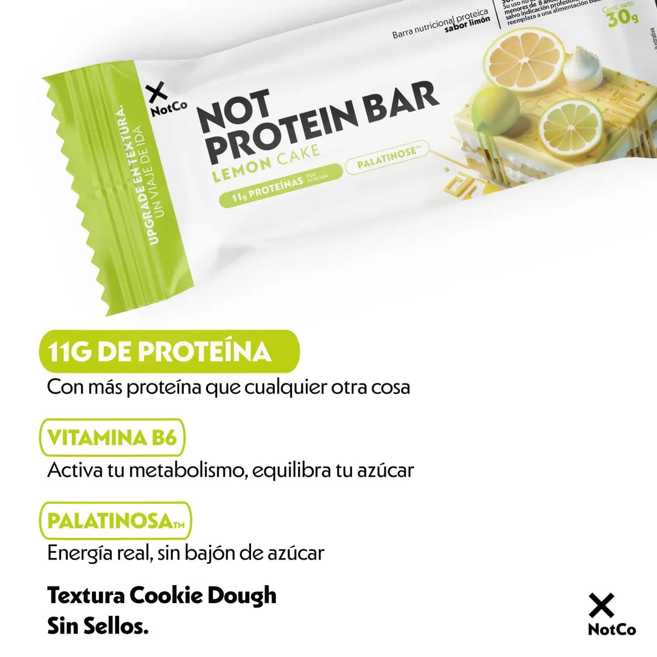 Not Bar Protein Lemon Cake 20uni – Not Co